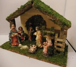 Bouwman Kerststal Hout Met 7 Figuren (6339) Store