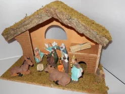 Bouwman Kerststal Hout Met 9 Figuren (024) Cheap
