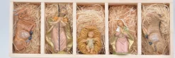 Merkloos Kerststal/Kerstbeelden Jozef, Maria, Jezus, Os En De Ezel 12 Cm Discount