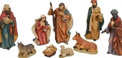G. Wurm Kerststal Kerst Versiering Figuren Van Polystone 9X Sale