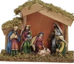 G. Wurm Kerststal Met 6 Figuren 20 Cm Sale