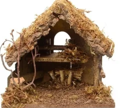 Merkloos Kerststal Zonder Figuren 30 Cm - Lege Kerststallen Clearance