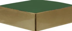 Othmar Decorations Kerststukje Maken Basis Materiaal -Dienblad Goud 20 X 20 X 6 Cm - Met Steekschuim Hot