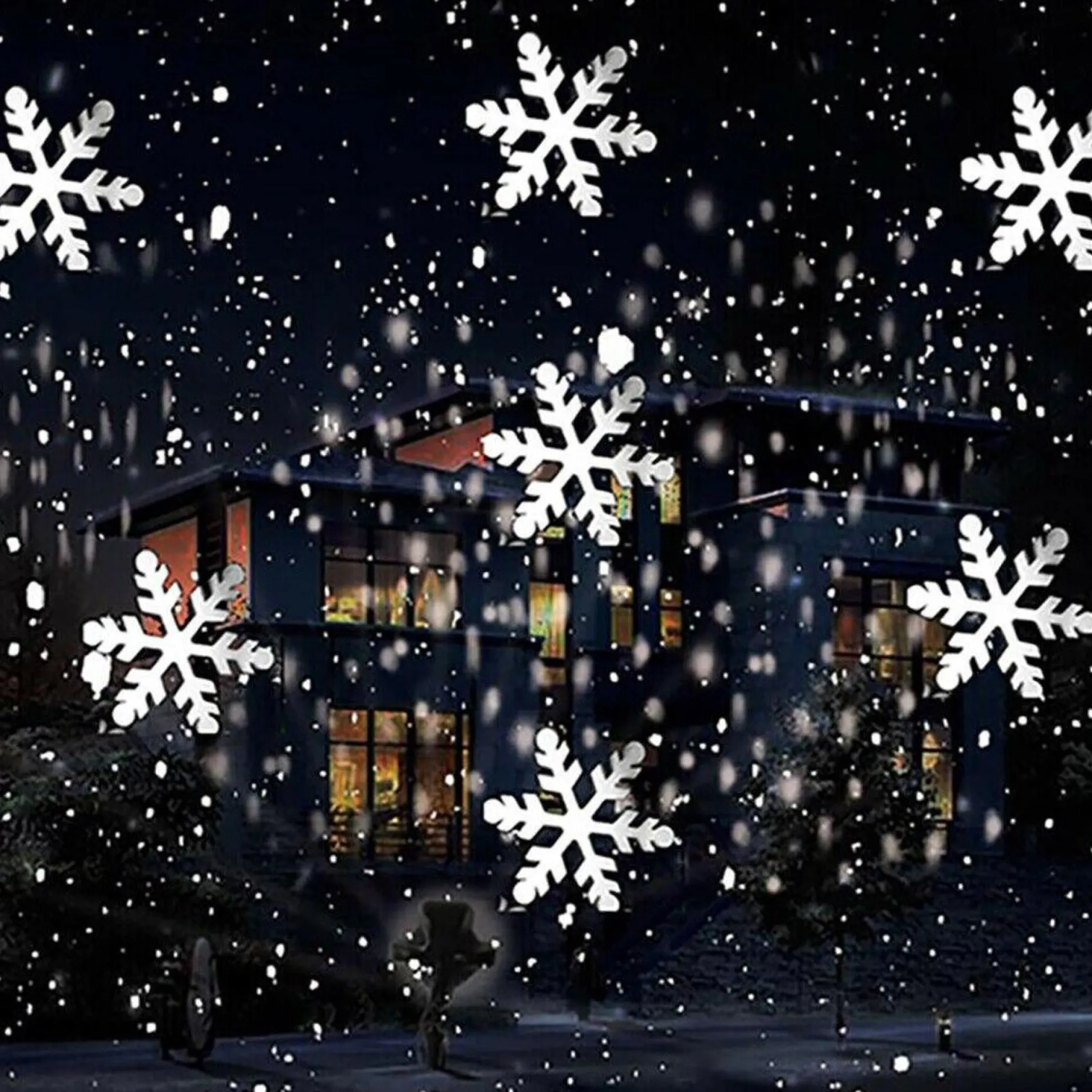 Anna's Collection Verlichte Kerstfiguren^Kerstverlichting Buiten - Kerst - Sneeuw Projector - Voor Binnen & Buiten - Kerstverlichting - Kerstcadeau - Kerstdecoratie