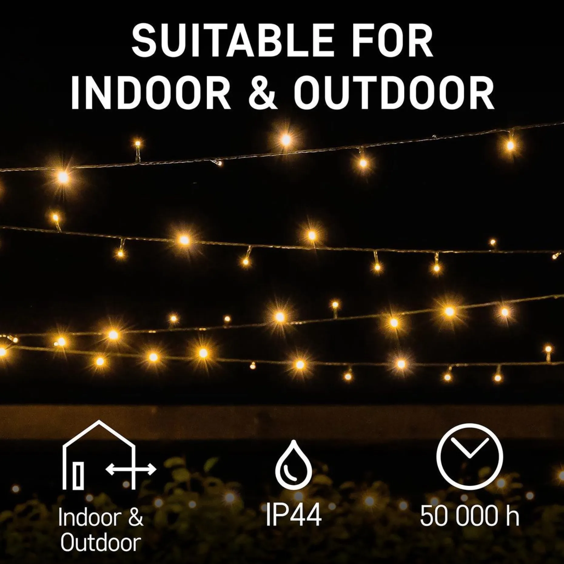 Emos Kerstboomverlichting^Kerstverlichting Buiten - 18 Meter 180 Led - Warm Wit - 8 Modi - Lichtsnoer - Ip44 Stekker - Kerstboomverlichting - Geschikt Voor Binnen En Buiten - Kerstverlichting Led