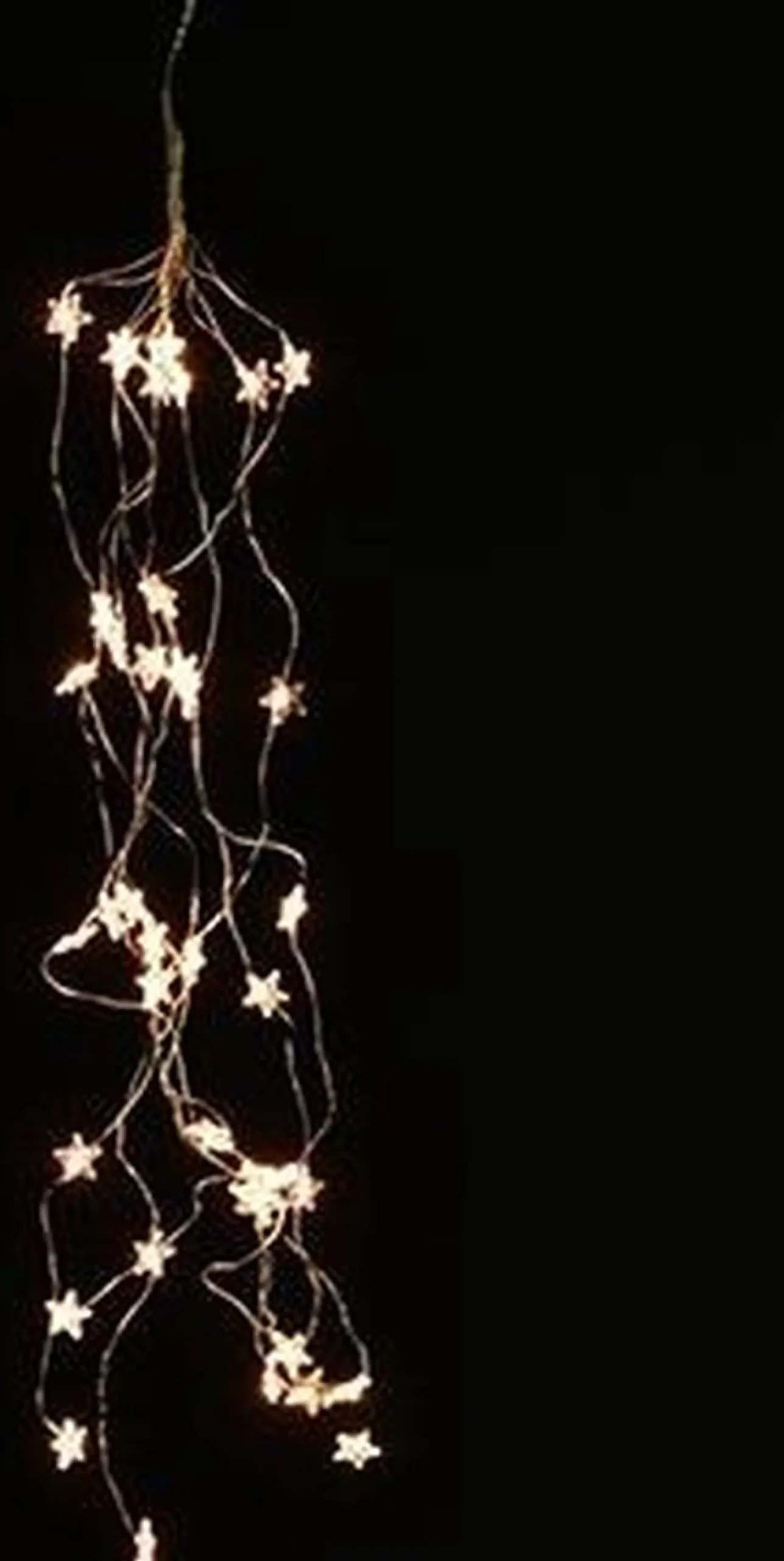 Anna's Collection Kerstlichtsnoeren^Kerstverlichting Cascadelichtjes Met Timer 40 Lampjes Sterretjes Warm Wit - Voor Binnen Gebruik