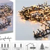 Merkloos Kerstboomverlichting^Kerstverlichting Clusterverlichting 1000 Led – 20 Meter – Warm Wit - Microcluster