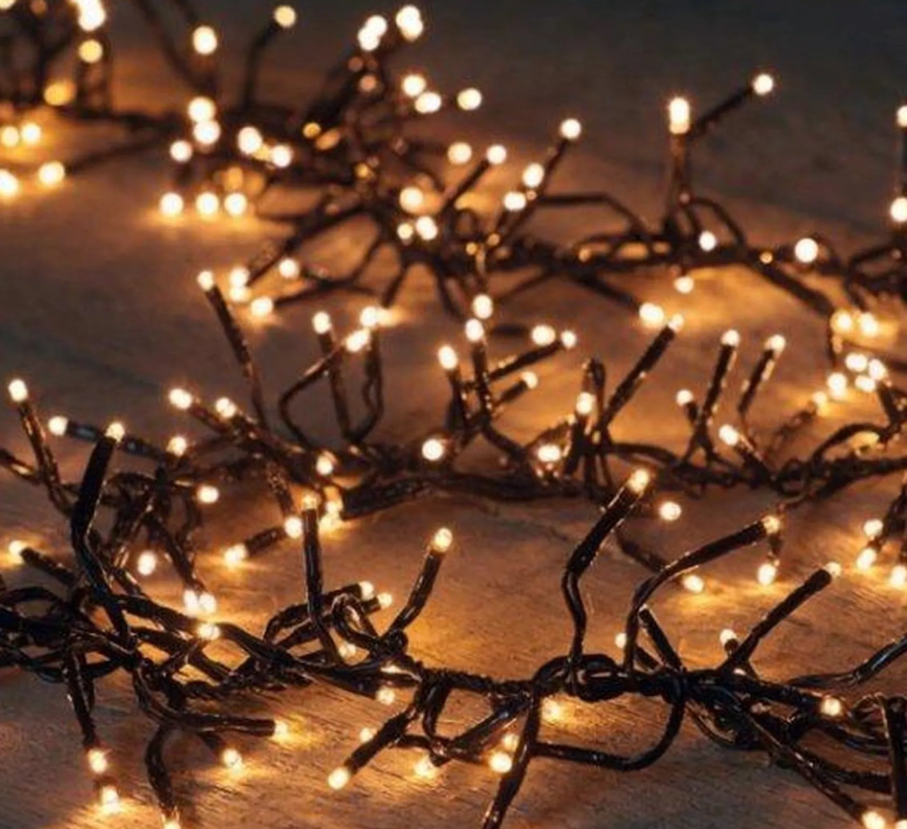 Merkloos Kerstboomverlichting^Kerstverlichting Clusterverlichting 1000 Led – 20 Meter – Warm Wit - Microcluster
