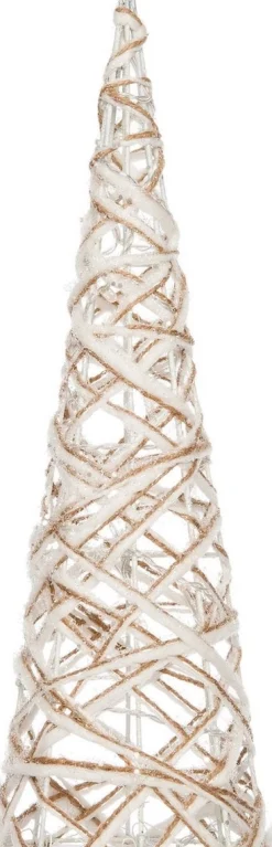 Anna's Collection Verlichte Kerstfiguren^Kerstverlichting Figuren Led Kegel Kerstboom Glitter Lamp 40 Cm Met 10 Lampjes