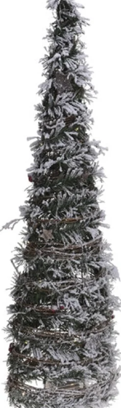 Merkloos Verlichte Kerstfiguren^Kerstverlichting Kegel - Led - Kerstboom - Lamp - 80 Cm - Groen