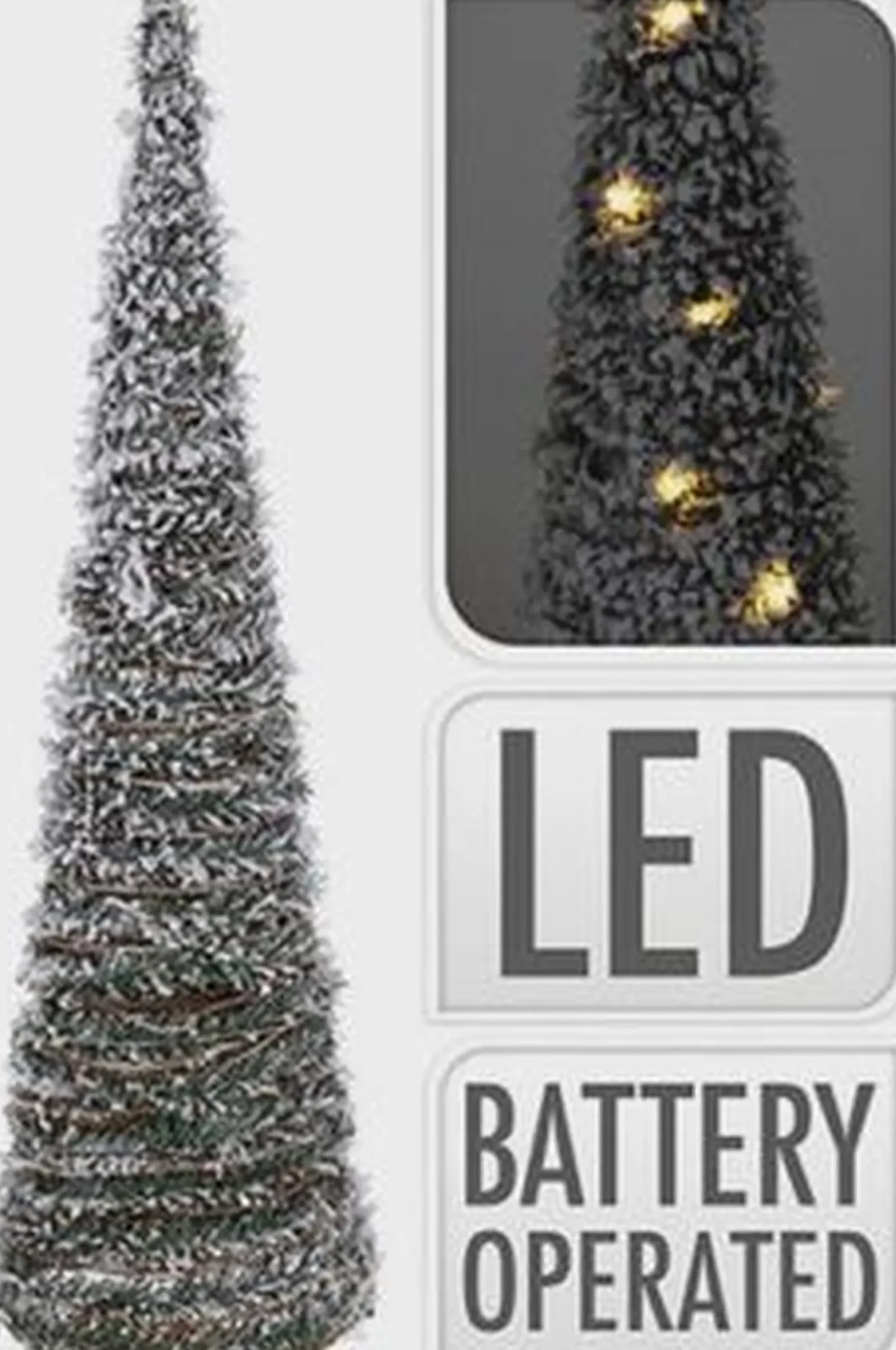 Merkloos Verlichte Kerstfiguren^Kerstverlichting Kegel - Led - Kerstboom - Lamp - 80 Cm - Groen