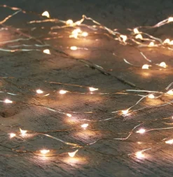 Anna's Collection Kerstlichtsnoeren^Kerstverlichting - 200 Leds - 15 M - Op Batterijen - Warm Wit