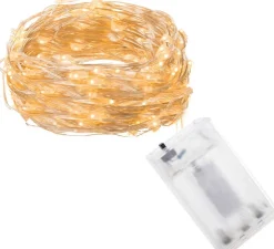 springos Kerstlichtsnoeren^Kerstverlichting | 9.9 M | Waterdicht | Op Batterij | Led-Verlichting | Warm Wit