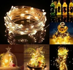 springos Kerstlichtsnoeren^Kerstverlichting | 9.9 M | Waterdicht | Op Batterij | Led-Verlichting | Warm Wit