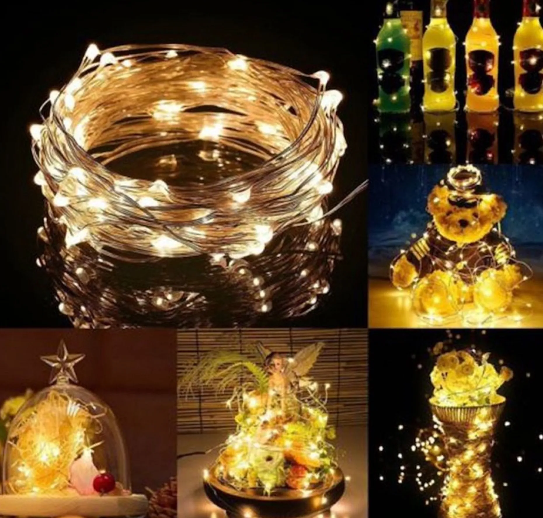springos Kerstlichtsnoeren^Kerstverlichting | 9.9 M | Waterdicht | Op Batterij | Led-Verlichting | Warm Wit