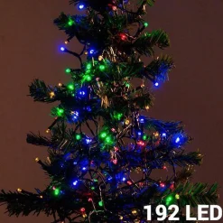 Merkloos Kerstboomverlichting^Kerstverlichting Op Batterij Gekleurd Buiten 192 Lampjes