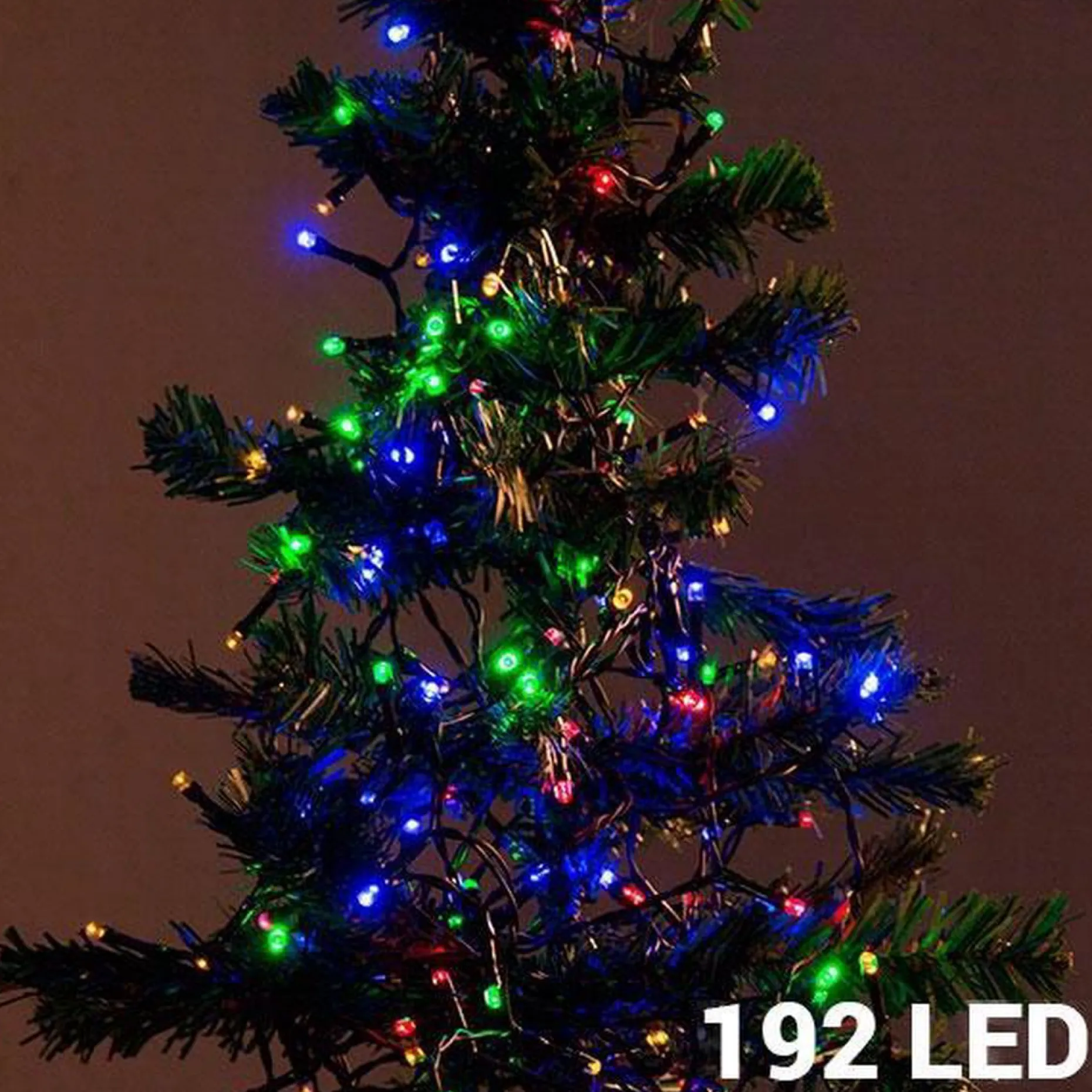 Merkloos Kerstboomverlichting^Kerstverlichting Op Batterij Gekleurd Buiten 192 Lampjes