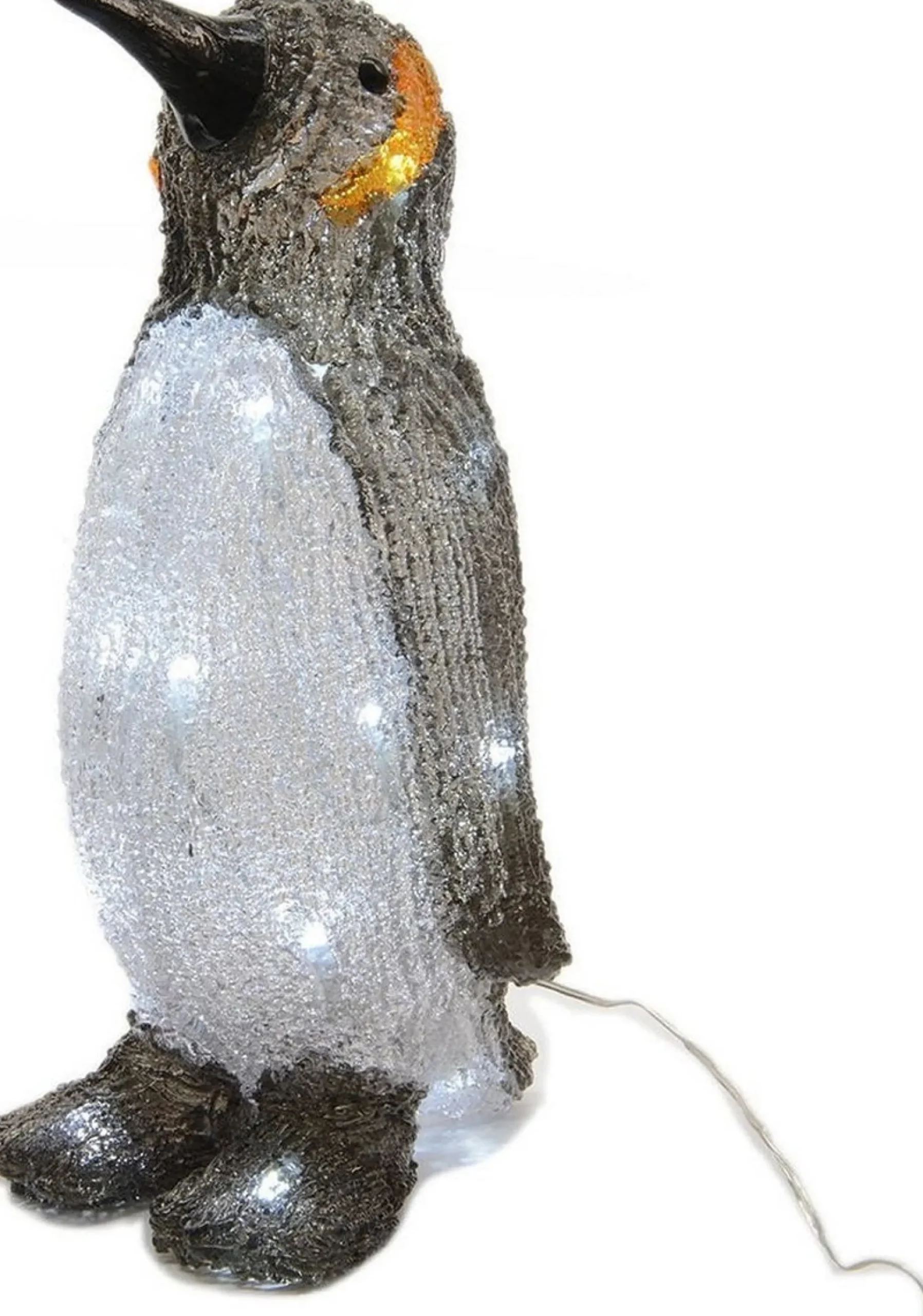 Lumineo Verlichte Kerstfiguren^Kerstverlichting Pinguin Met Led Licht 33 Cm