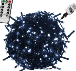 Trend24 Kerstlichtsnoeren^Kerstverlichting - Sfeerverlichting - Kerstverlichting Buiten - Kerstverlichting Binnen - Kerstversiering - Feestverlichting - Lichtsnoer - Lichtsnoer Buiten - Voor Binnen En Buiten - Met Afstandsbediening - 20 M - Koud Wit