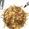 Trend24 Kerstlichtsnoeren^Kerstverlichting - Sfeerverlichting - Kerstverlichting Buiten - Kerstverlichting Binnen - Kerstversiering - Feestverlichting - Lichtsnoer - Lichtsnoer Buiten - Voor Binnen En Buiten - Met Afstandsbediening - 5 M - Warm Wit