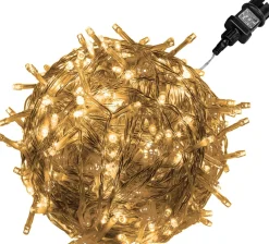 Trend24 Kerstlichtsnoeren^Kerstverlichting - Sfeerverlichting - Kerstverlichting Buiten - Kerstverlichting Binnen - Kerstversiering - Feestverlichting - Lichtsnoer - Lichtsnoer Buiten - Voor Binnen En Buiten - 5 M - Warm Wit