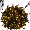 Trend24 Kerstlichtsnoeren^Kerstverlichting - Sfeerverlichting - Kerstverlichting Buiten - Kerstverlichting Binnen - Kerstversiering - Feestverlichting - Lichtsnoer - Lichtsnoer Buiten - Voor Binnen En Buiten - Met Afstandsbediening - 20 M - Warm Wit