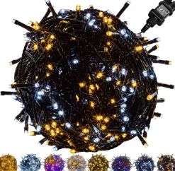 Trend24 Kerstlichtsnoeren^Kerstverlichting - Sfeerverlichting - Kerstverlichting Buiten - Kerstverlichting Binnen - Kerstversiering - Feestverlichting - Lichtsnoer - Lichtsnoer Buiten - Voor Binnen En Buiten - 20 M - Warm Koud