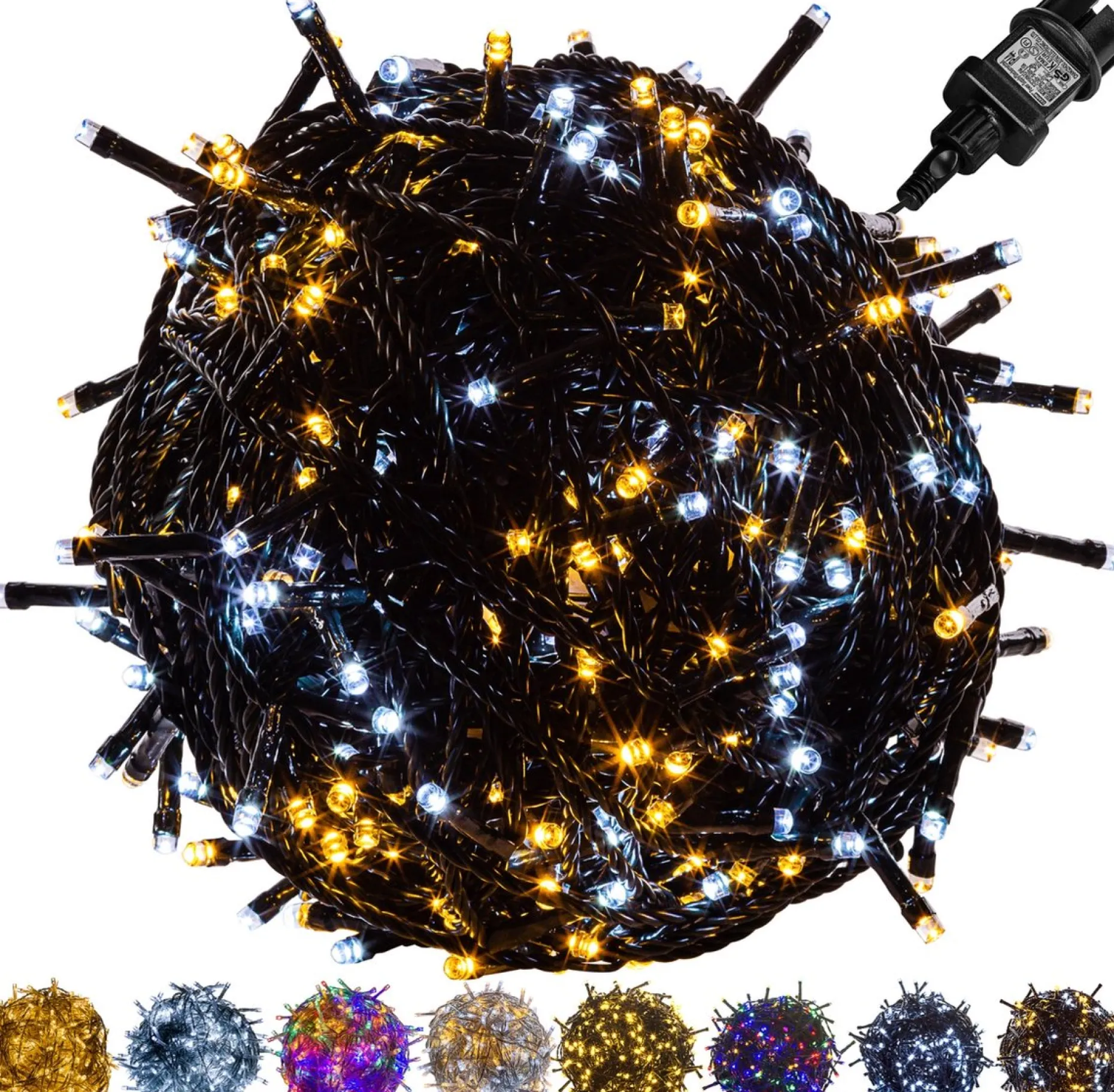 Trend24 Kerstlichtsnoeren^Kerstverlichting - Sfeerverlichting - Kerstverlichting Buiten - Kerstverlichting Binnen - Kerstversiering - Feestverlichting - Lichtsnoer - Lichtsnoer Buiten - Voor Binnen En Buiten - 20 M - Warm Koud