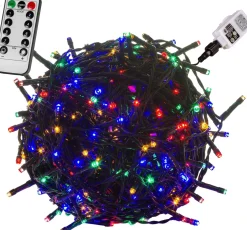 Trend24 Kerstlichtsnoeren^Kerstverlichting - Sfeerverlichting - Kerstverlichting Buiten - Kerstverlichting Binnen - Kerstversiering - Feestverlichting - Lichtsnoer - Lichtsnoer Buiten - Voor Binnen En Buiten - Met Afstandsbediening - 5 M - Veelkleurig