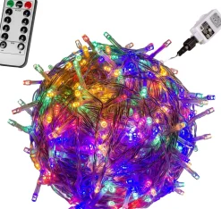 Trend24 Kerstlichtsnoeren^Kerstverlichting - Sfeerverlichting - Kerstverlichting Buiten - Kerstverlichting Binnen - Kerstversiering - Feestverlichting - Lichtsnoer - Lichtsnoer Buiten - Voor Binnen En Buiten - Met Afstandsbediening - 20 M - Veelkleurig