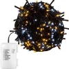 Trend24 Kerstlichtsnoeren^Kerstverlichting - Sfeerverlichting - Kerstverlichting Buiten - Kerstverlichting Binnen - Kerstversiering - Feestverlichting - Lichtsnoer - Lichtsnoer Buiten - Voor Binnen En Buiten - Op Batterij - 5 M - Warm Koud