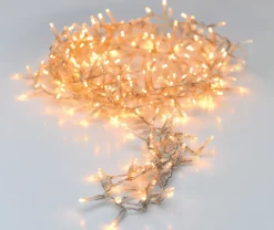 Merkloos Kerstboomverlichting^Kerstverlichting Transparant Snoer Met 120 Warm Witte Lampjes - 9 Meter - Kerstlampjes/Kerstlichtjes - Binnen/Buiten