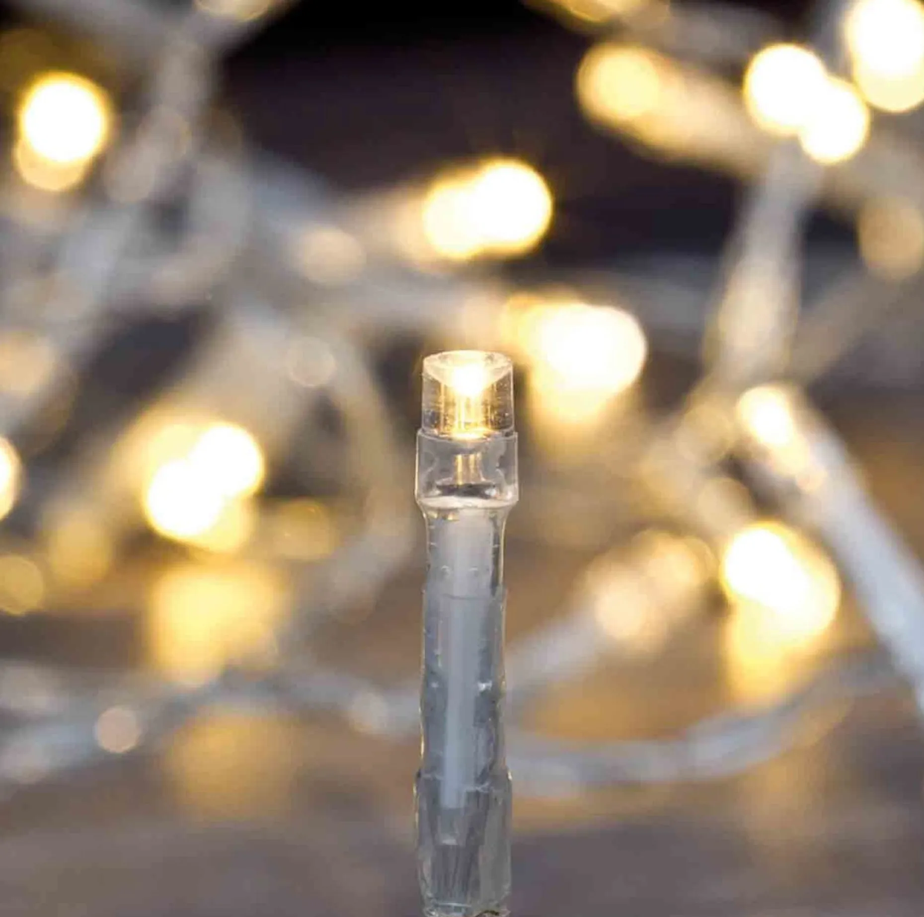 Merkloos Kerstboomverlichting^Kerstverlichting Transparant Snoer Met 320 Warm Witte Lampjes - 24 Meter - Kerstlampjes/Kerstlichtjes - Binnen/Buiten