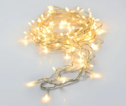 Merkloos Kerstboomverlichting^Kerstverlichting Transparant Snoer Met 320 Warm Witte Lampjes - 24 Meter - Kerstlampjes/Kerstlichtjes - Binnen/Buiten