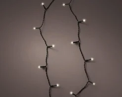 Decoris Kerstlichtsnoeren^Kerstverlichting Twinkle Op Batterij Warm Wit Buiten 96 Lampjes - Boomverlichting