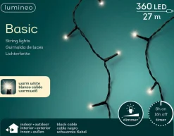 Lumineo Kerstlichtsnoeren^Kerstverlichting Warm Wit Buiten 360 Lampjes - Boomverlichting