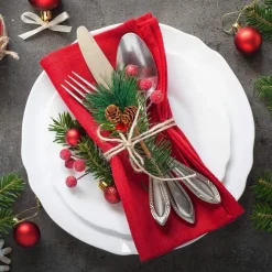 KIARA 20 Stuks Kleine Kunstmatige Dennentakken Met Bessen En Dennenappels Ideaal Voor Kerstdecoratie Kerstdecoratie Adventsdecoratie Buiten Binnen Zelf Maken Knutselen Adventkrans Advent Tafeldecoratie Store