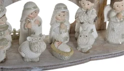 Merkloos Kinder/Kinderkamer Kerststal Met Beelden/Figuren Wit 17 X 5 X 11 Cheap