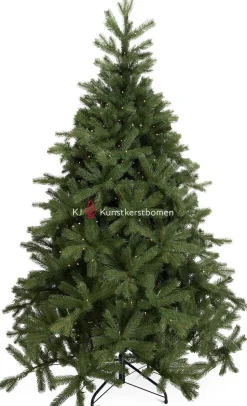 KJ Kunstkerstbomen Kunstkerstbomen^Kjkunstkerstbomen Malmo Kunstkerstboom De Luxe 180Cm Met Inclusief Led Verlichting 300 Led-Lampjes-1215 Pe Takken 180 Cm