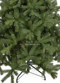 KJ Kunstkerstbomen Kunstkerstbomen^Kjkunstkerstbomen Malmo Kunstkerstboom De Luxe 180Cm Met Inclusief Led Verlichting 300 Led-Lampjes-1215 Pe Takken 180 Cm