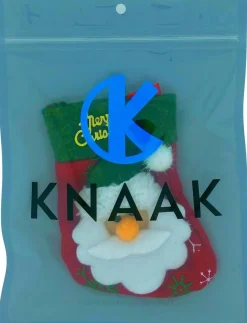 Knaak Kerstsok Kerstman Voor Bestek En/Of In De Kerstboom - 4 Stuks - Kerstdecoratie Veelkleurig Kerstman, Wit, Rood Online