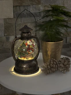 Konst Smide Verlichte Kerstfiguren^Konstsmide 3497 - Kerstdecoratie - 1 Lamps Led Sneeuwlantaarn Kerstman Watergevuld - Op Batterij - Voor Binnen - Warmwit