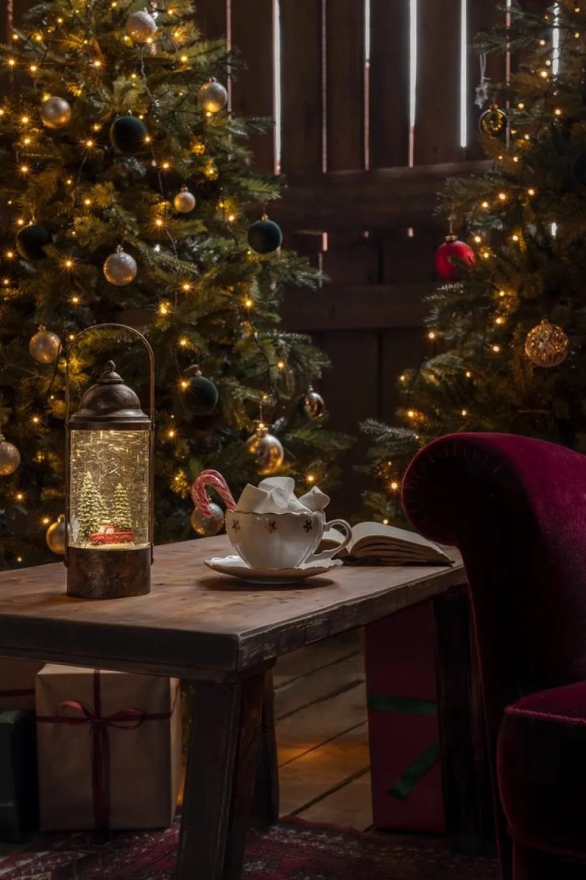 Konst Smide Konstsmide Lantaarn Met Kerstscene Sneeuw En Led Fashion