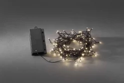 Konst Smide Kerstlichtsnoeren^Konstsmide - Led Snoer Micro Op Batt Timer 240X - Warmwit