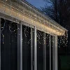 Konst Smide Kerstlichtsnoeren^Konstsmide 2733 - Snoerverlichting - 200 Lamps Micro Led Iciclesnoer - 630 Cm - 24V - Voor Buiten - Warmwit