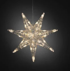 Konst Smide Verlichte Kerstfiguren^Konstsmide 6110 - Verlicht Kerstfiguur - 32 Lamps Led Acryl Ster 1D - 45Cm - 24V - Voor Binnen - Warmwit