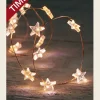 Anna's Collection Kerstlichtsnoeren^Koperdraad Draadverlichting Sterren Met Timer Wit 2 Meter - Sfeerverlichting Voor Binnen Gebruik