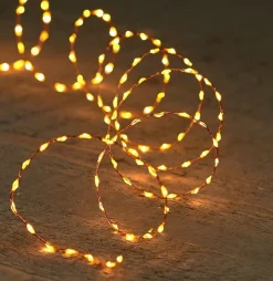 Anna's Collection Kerstlichtsnoeren^Koper Kerst Verlichting Met Timer 330 Led Lampjes 5 Meter - Koper Kerst Sfeerverlichting - Kerstversiering Voor Binnen Gebruik