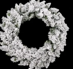 Fééric Lights and Christmas® Krans - Dennenkrans 40 Cm - Krans Met Sneeuw - Kerst Versiering - Kerstdecoratie Shop