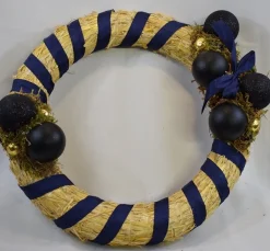 * Krans, Kerstkrans, O 40 Cm, Blauw/Zwart 41 Cm Cheap
